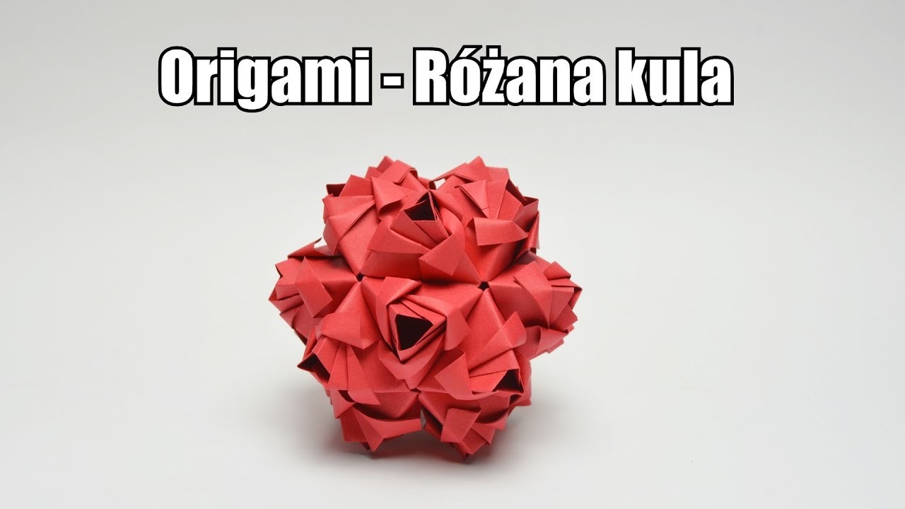 Origami - Różana kula