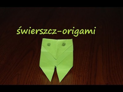 Świerszcz origami jak zrobić (cricket paper)