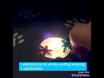 DIY jak ozdobić świeczkę