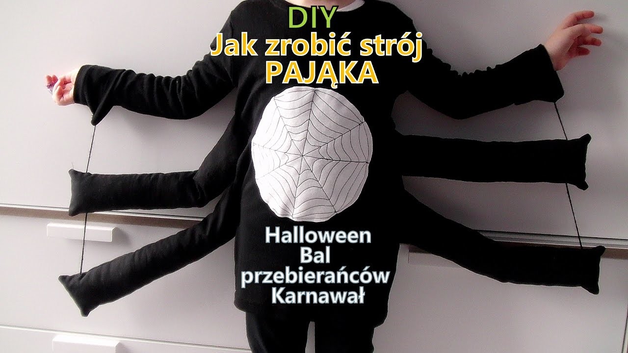 DIY Jak zrobić strój PAJĄKA Halloween bal karnawałowy