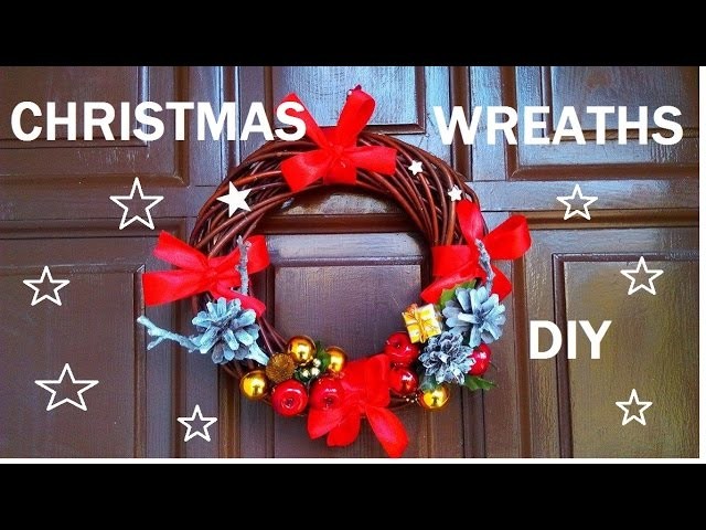 DIY wianki na drzwi  Boże Narodzenie  ,zimowe dekoracje