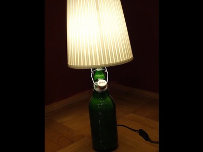 Lampka GROLSCH z butelki po piwie DIY