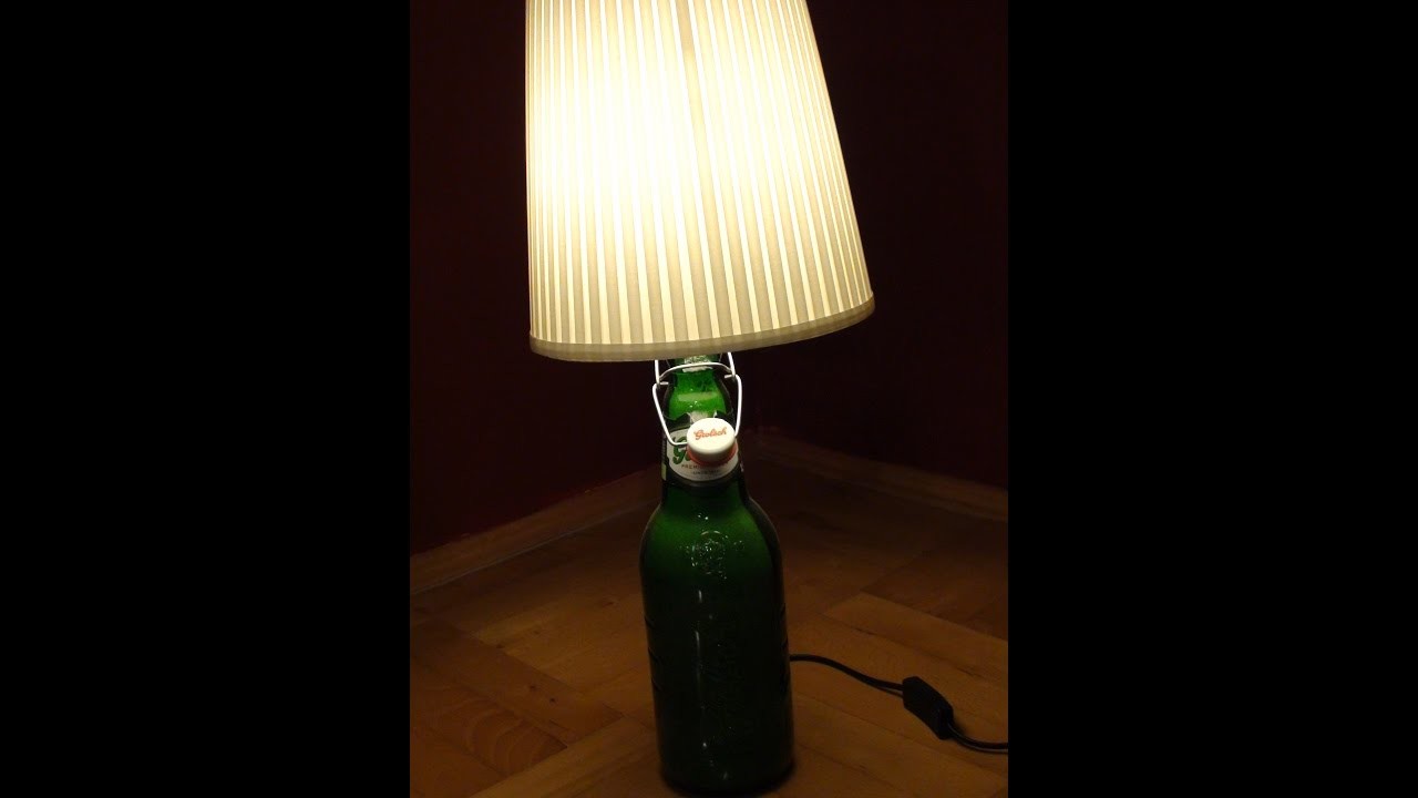 Lampka GROLSCH z butelki po piwie DIY
