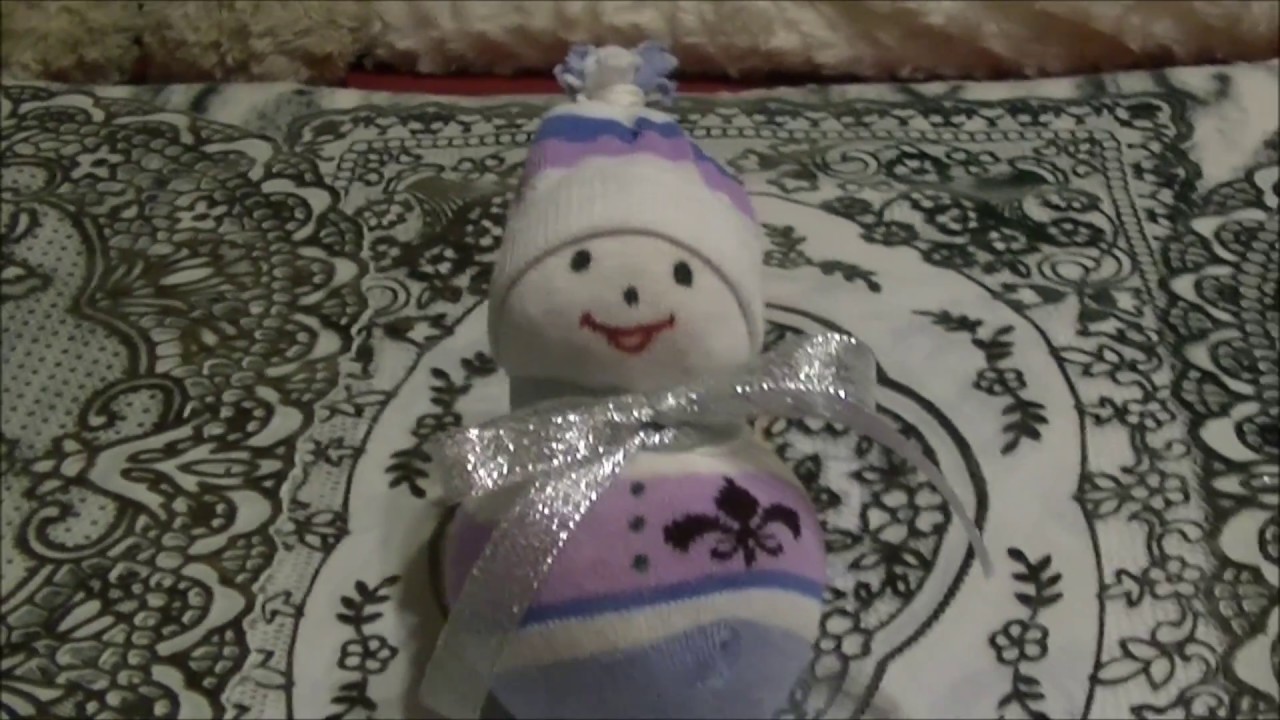 DIY snowman czyli skarpetkowy bałwanek