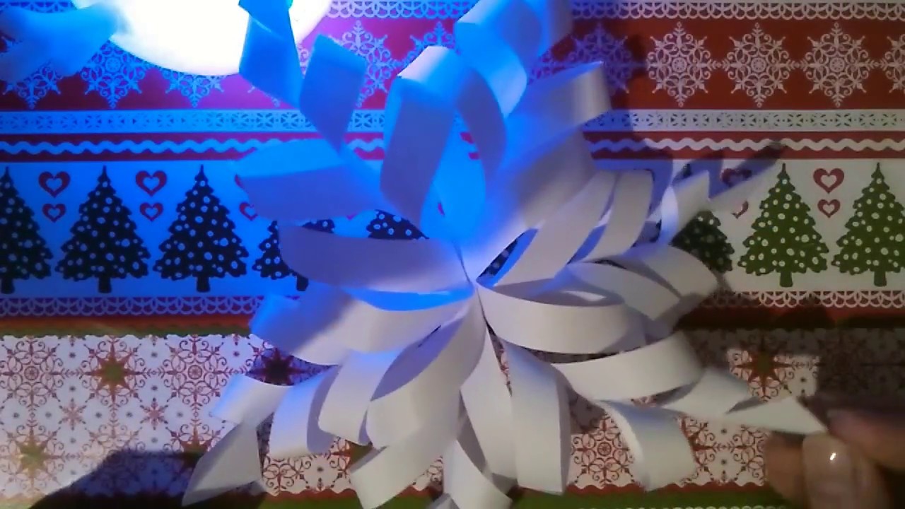 ♥|Śnieżka z papieru | Świąteczne DIY | ♥