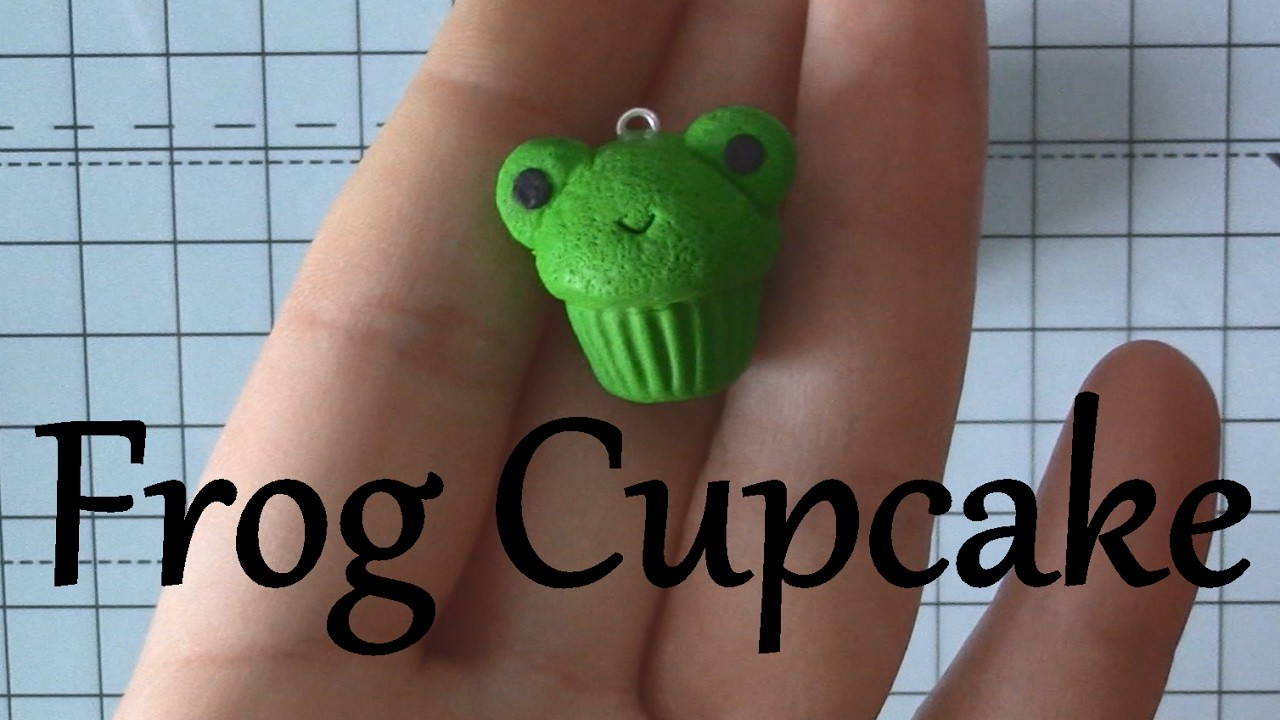 Frog Cupcake Polymer Clay Tutorial