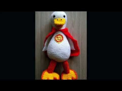 No 128# Gąska na szydełku superman- Goose crochet amigurumi PART 2-2
