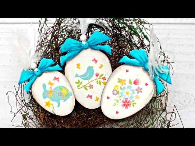 Decoupage jajka z kokardką - tutorial DIY