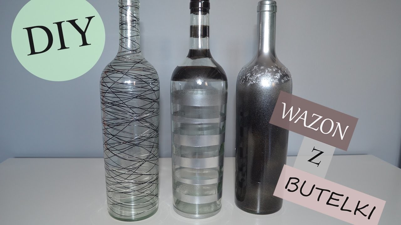 DIY wazony z butelek