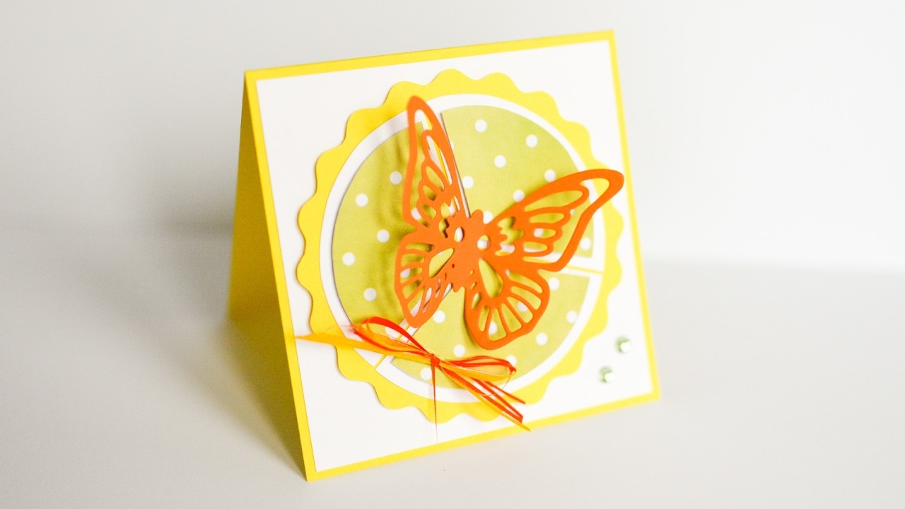 How to Make - Greeting Card Butterfly - Step by Step DIY | Kartka Okolicznościowa Motyl