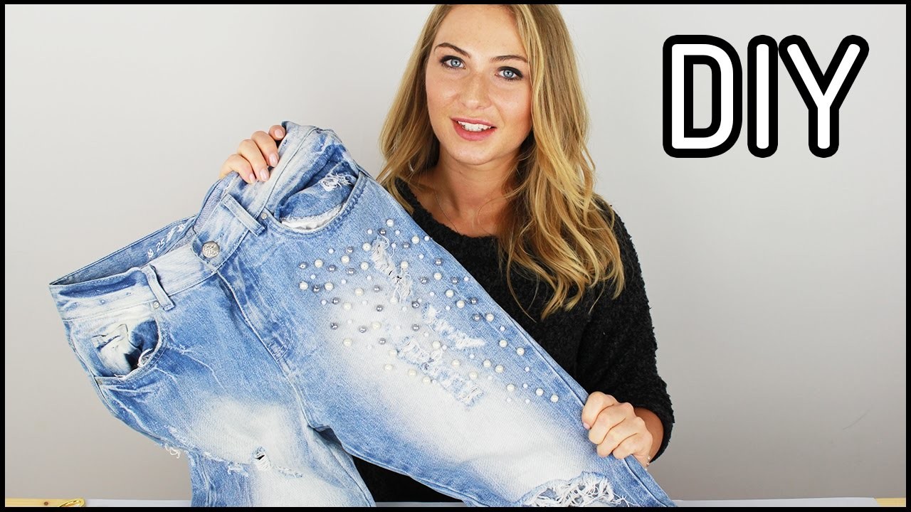 DIY: Sposób na jeansy | Jak przerobić stare spodnie - Domodi.TV