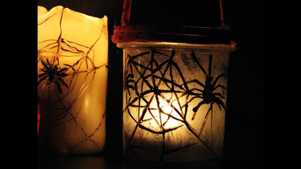 Jak zdobić szklany lampion na Halloween - Pomysły plastyczne dla każdego