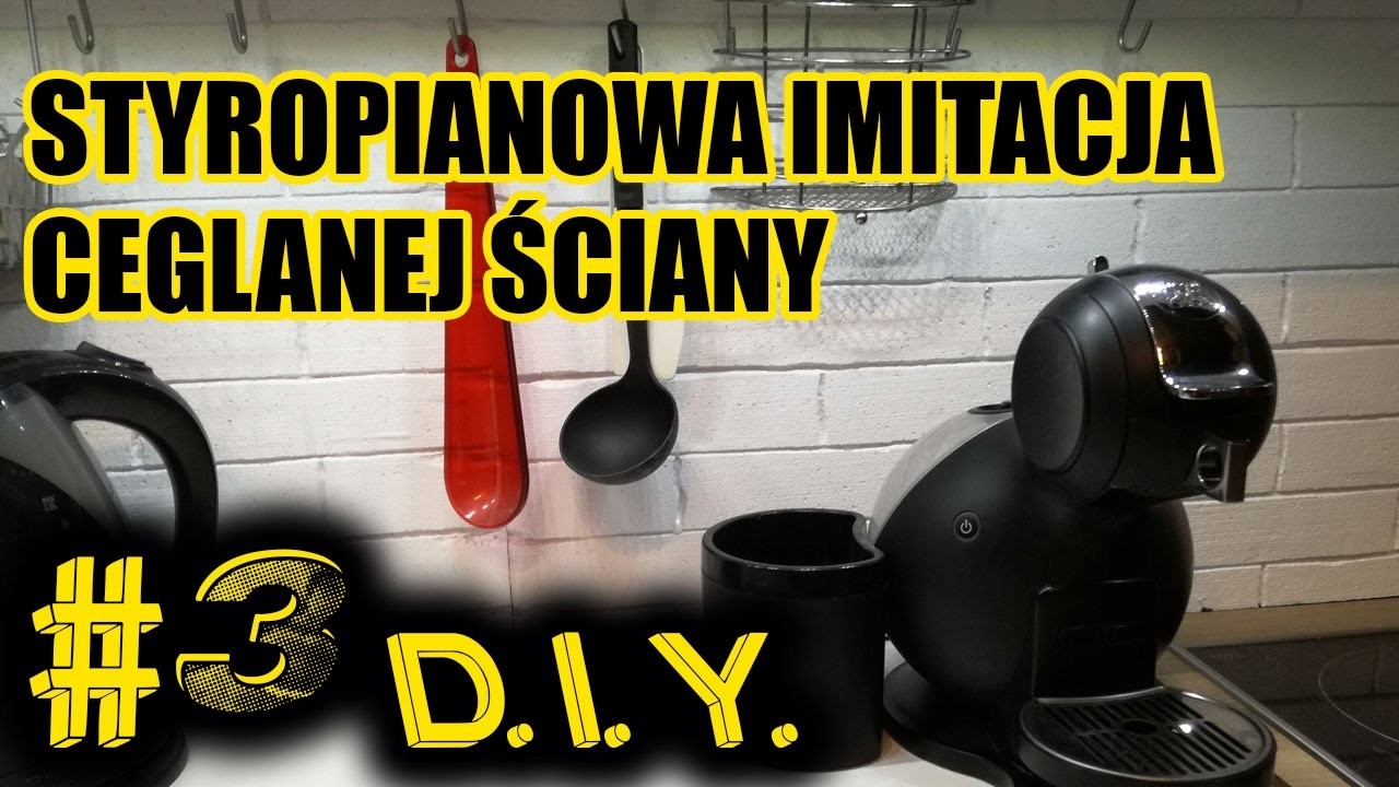 DIY #3 - Styropianowa imitacja ceglanej ściany