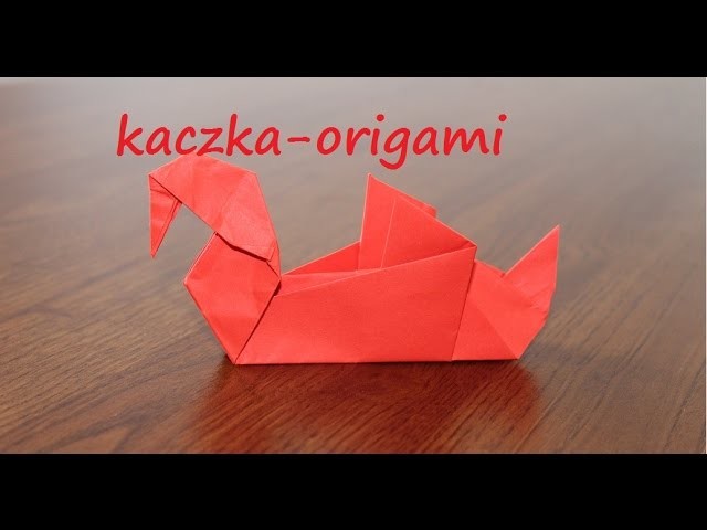 Kaczka origami jak zrobić (duck with paper)