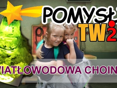 Światłowodowa świecąca choinka z butelki z wodą - NAPISY - Pomysły TW2X