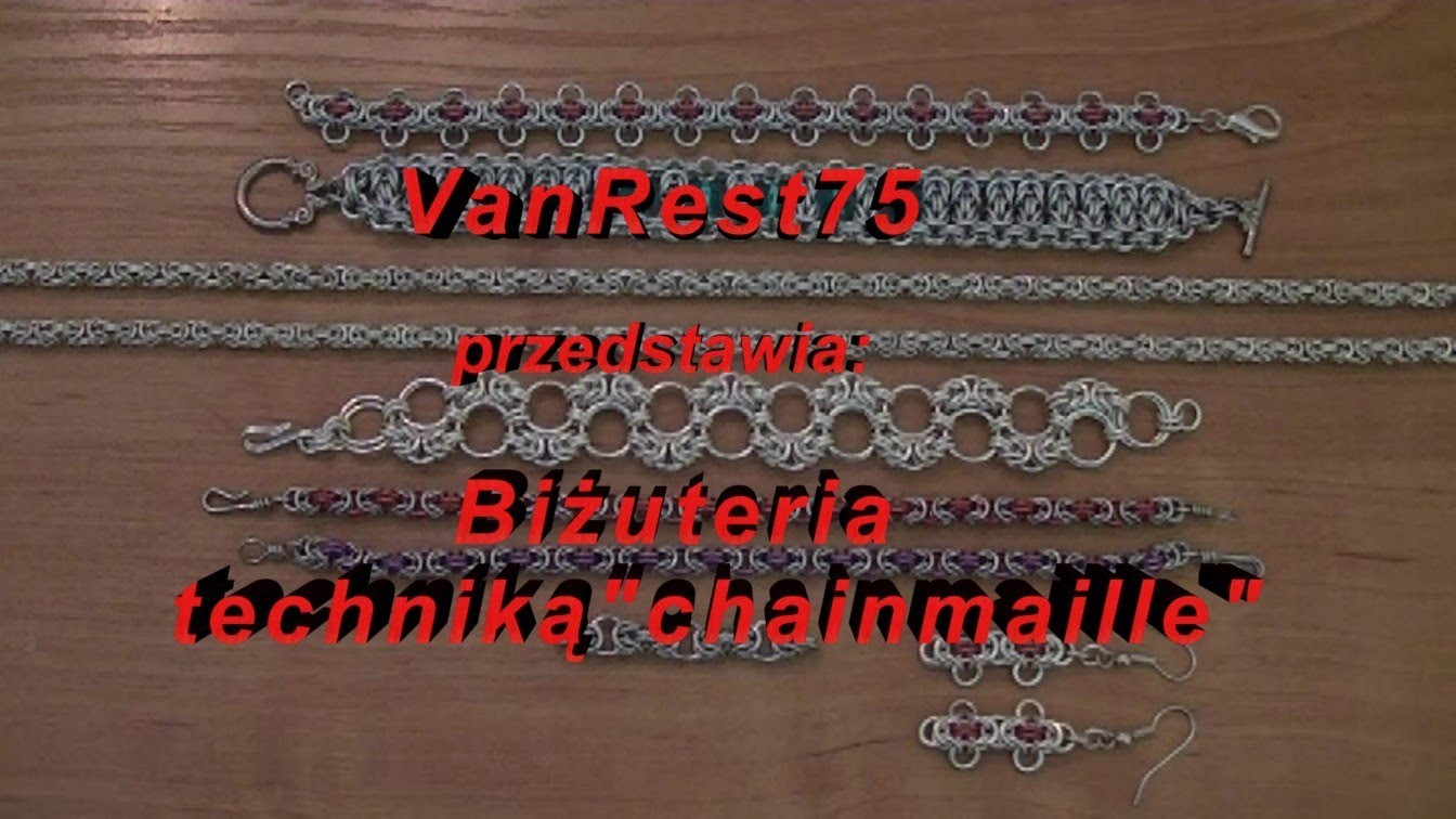 Biżuteria chainmaille cz.10- Wzór Bizantyjski