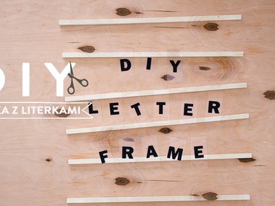 Ramka z literkami | WESTWING DIY