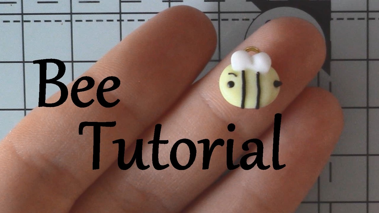 Small Bee Polymer Clay Tutorial