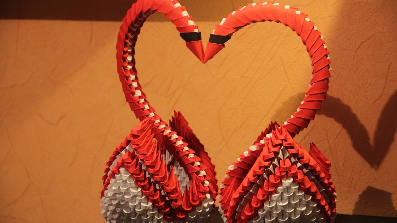 #32 Łabędzie Serce - Origami modułowe