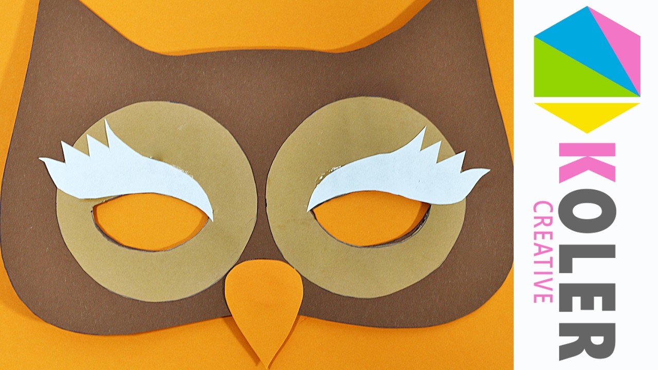 Maska Sowa - Jak zrobić maskę na bal - Mask Owl - DIY - Zrób to sam