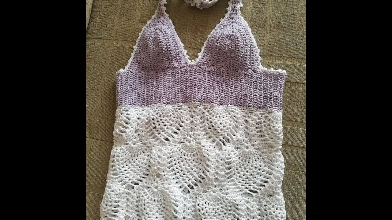No 142# Sukienka na szydełku - Dress crochet PART 1