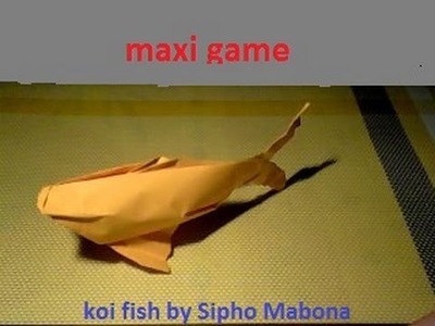 Origami koi fish by Sipho Mabona time lapse