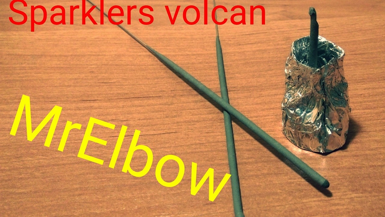 DIY Sparklers volcan. Wulkan iskrowy _)MrElbow(_ Tutorial. Poradnik