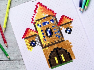 Pixel it: pokoloruj kwadraciki kredkami Faber-Castell