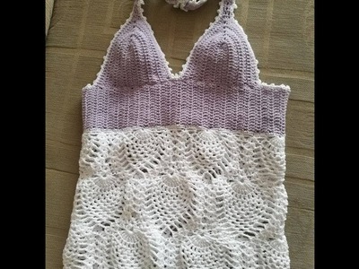 No 146# Sukienka na szydełku - Dress crochet PART 2