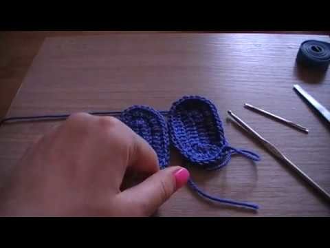 No 147# Podeszwa na szydełku pod buciki 0-3 miesięcy - Sole crochet for baby 0-3 months