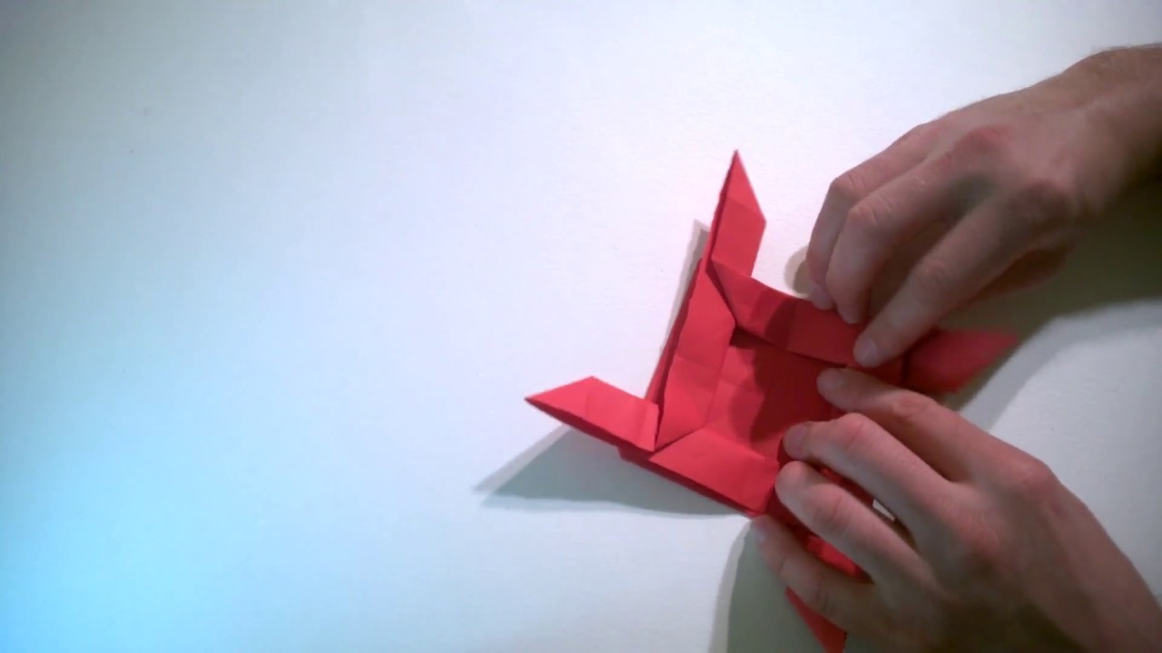 Roża, instrukcja robienia origami.
