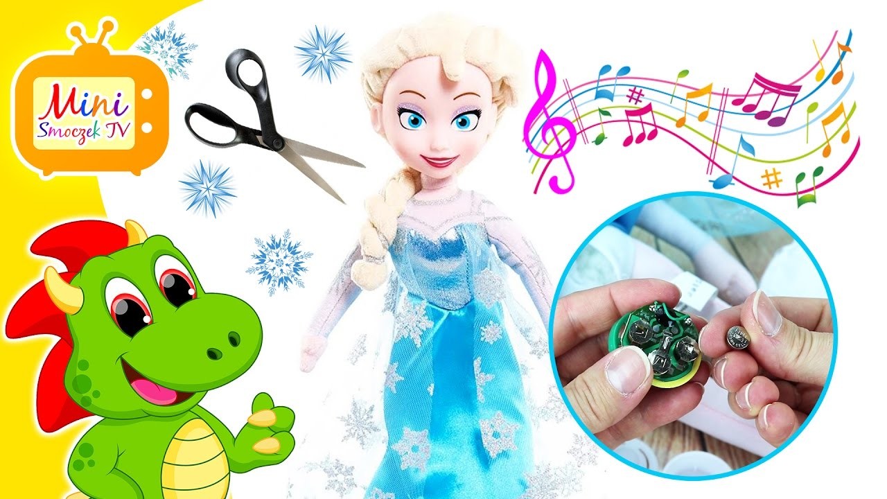 Elsa - Kraina Lodu - Śpiewająca Lalka Dla Dzieci - Jak wymienić wszyte baterie DIY