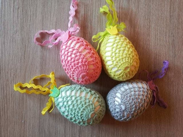 No 155# Pisanka na szydełku nr 2 - 3d - Easter egg crochet nr 2 - 3d
