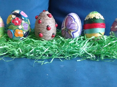 Jak można ozdobić wielkanocne styropianowe jajka. How can you decorate styrofoam eggs.
