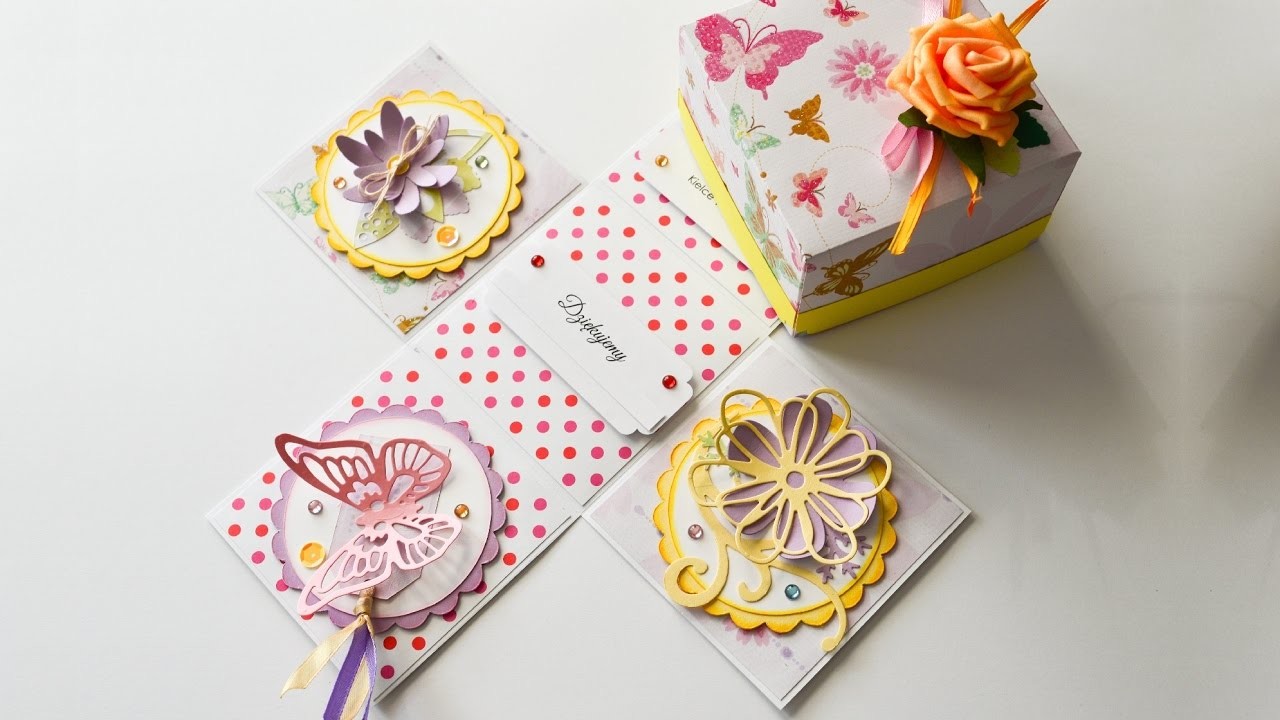 How to Make - Exploding Box Gift Birthday  - Step by Step DIY | Eksplodujące Pudełko