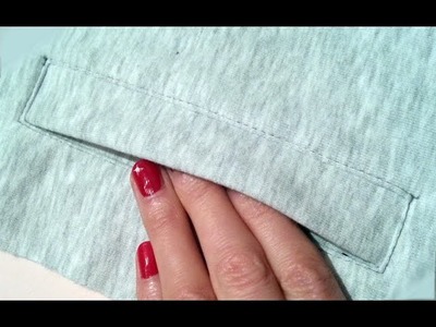 How to sew a pocket.2 Sewing course. ????Jak uszyc kieszeń do bluzy lub spodni kurs szycia