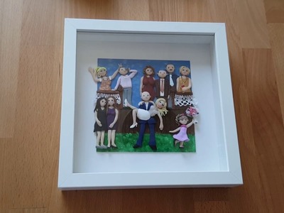 Polymer clay family in frame
