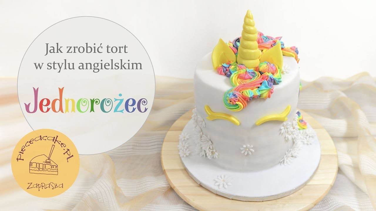 How to make a rainbow unicorn cake. jak zrobić tort tęczowy jednorożec