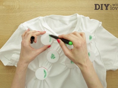 DIY: Zrób t-shirt dla mamy z efektem akwareli