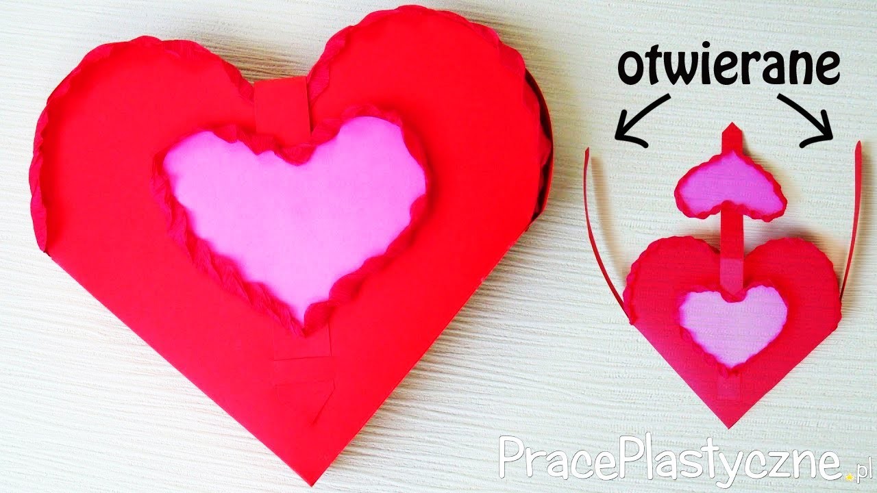 Jak zrobić pudełko w kształcie serca? | Pudełko na walentynki z papieru | Pudełko serce na prezent