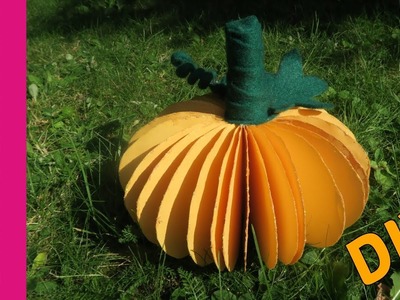 Dynia z papieru (Pumpkin made of paper, DIY)