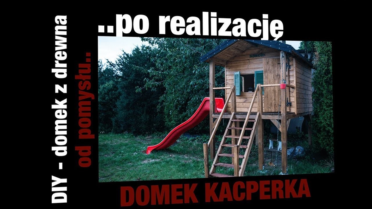 DIY - JAK ZBUDOWAĆ DOMEK Z DREWNA DLA DZIECI - PROJEKT. How to build kid's house in the garden