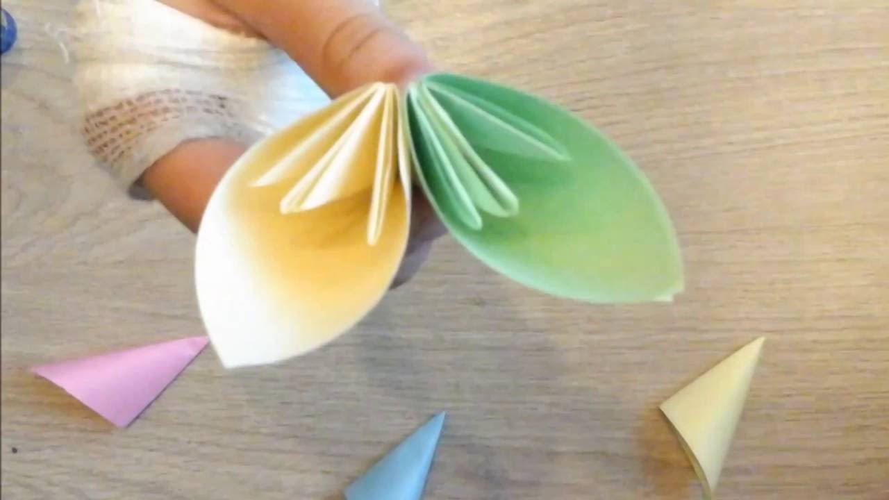 Kwiat z papieru - origami