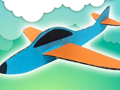 Samolot z tektury **Jak zrobić tekturowy model samolotu** DIY 2019 cardboard paper plane
