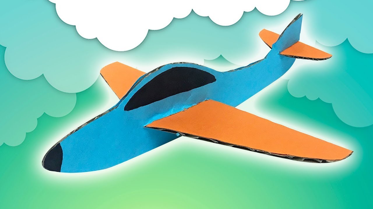 Samolot z tektury **Jak zrobić tekturowy model samolotu** DIY 2019 cardboard paper plane