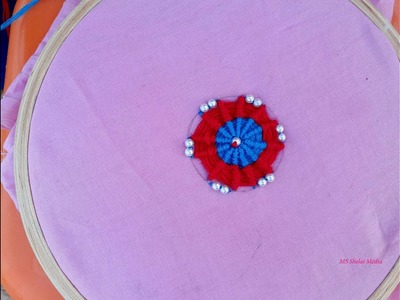 Beautiful Hand Embroidery spider stitch(মাকড়শা সেলাই)