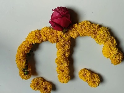 Flower Jewellery Making At Home.Haldi Jewelry.Marigold flower.গাঁদা ফুল দিয়ে গহনা তৈরি সহজ পদ্ধতি