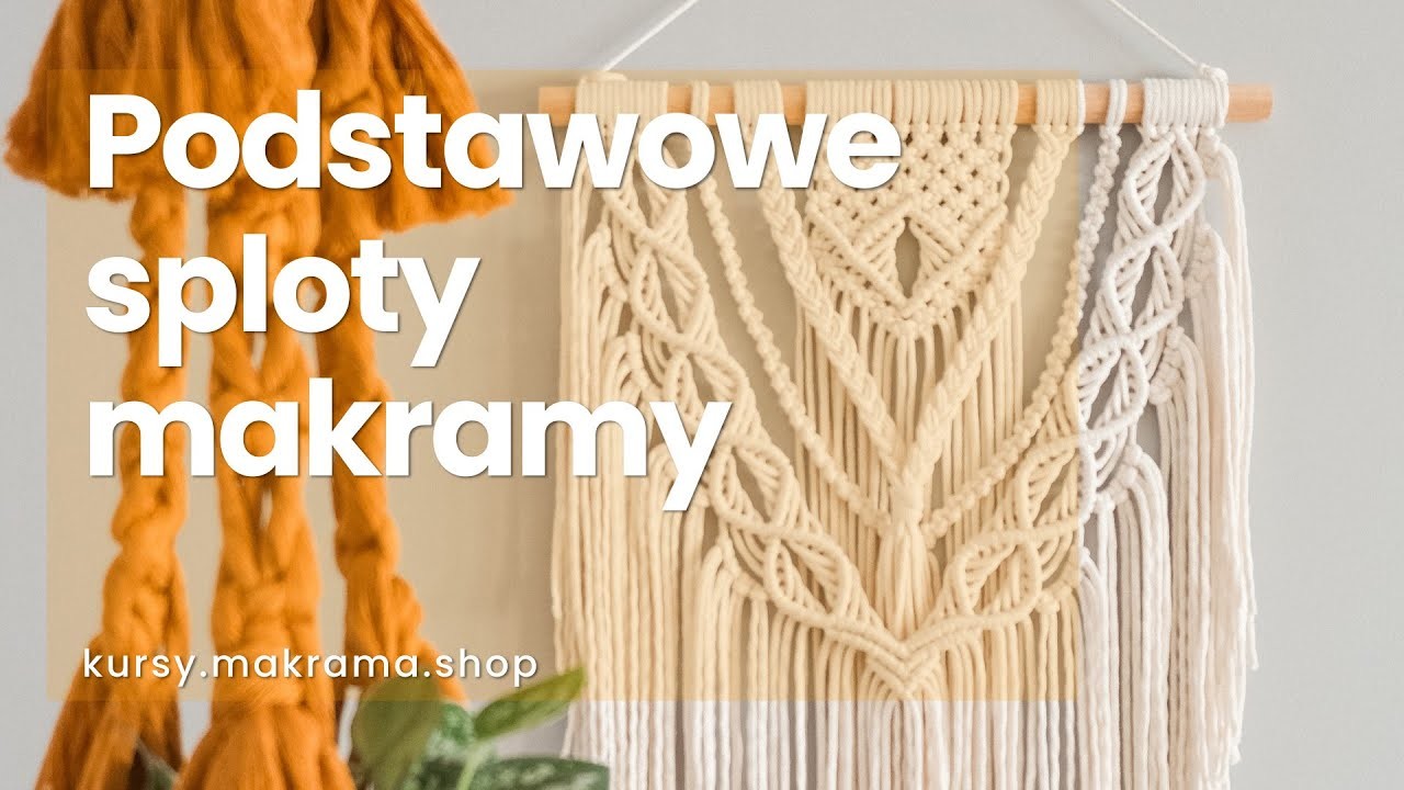 Podstawowe sploty makramy - węzeł spiralny - kurs makramy online