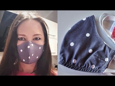 DIY How to sew a face mask  Jak uszyć ochronną maskę na twarz tutorial