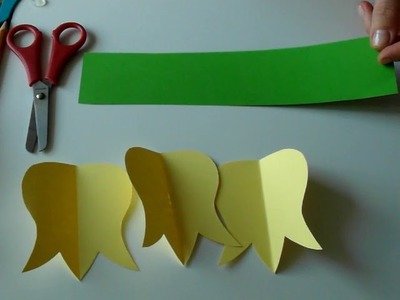 Kreatywne zabawy domowe - Jak zrobić tulipana z papieru?